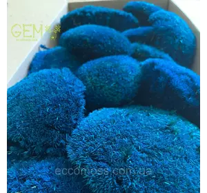 Стабилизированный мох Green Ecco Moss  кочки синие 0,5 кг.